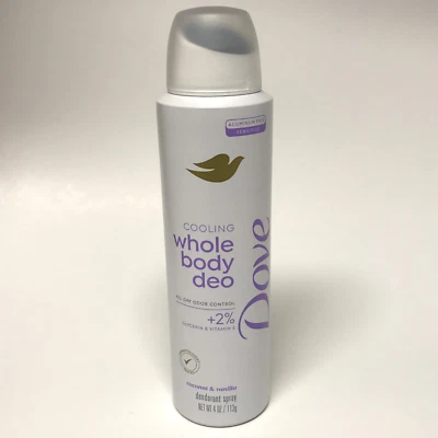 Dove Whole Body Deo Coconut & Vanilla Aluminum Free Deodorant Spray, 4oz | Vit E - Image 1 of 2