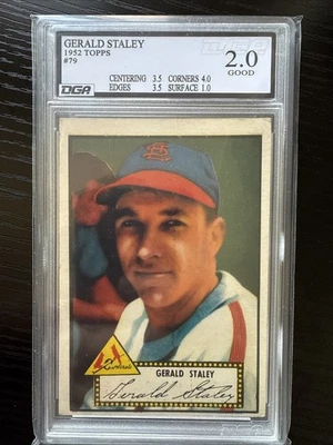 1952 Topps #79 Gerald Staley Cardinals DGA 2 - Image 1 of 2