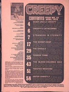 Rivista inquietante #61 aprile 1974 senza copertina - Foto 1 di 5