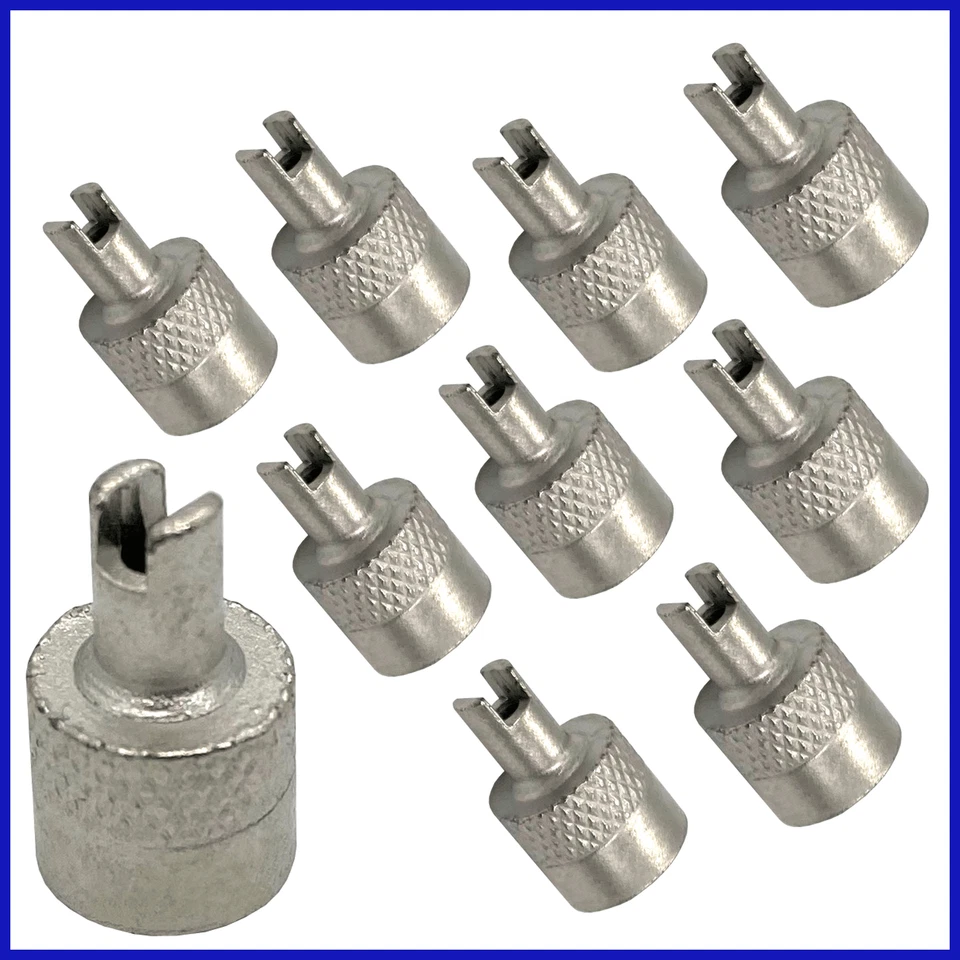 10x Ventilkappe Metall Reifenventilkappe Radventil PKW LKW Auto Motorrad Fahrrad - Bild 1 von 3