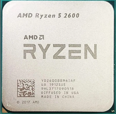 AMD RYZEN 5 2600 CPU 3.4-3.9GHz 65W Socket AM4 Open Box Tested comes with Box - Image 1 of 3