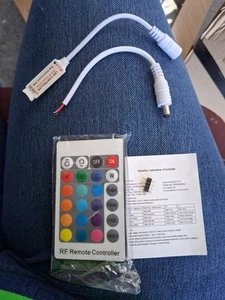 Controller with 24 Key Remote for 12V RGB LED Strip Light - Picture 1 of 1