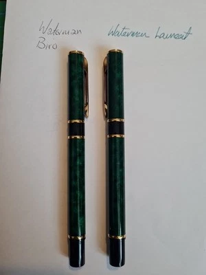 Waterman Laureat Mark 11 Fountain Pen And Biro Set Green - Image 1 of 4