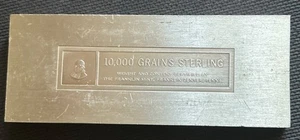 FRANKLIN MINT 10.000 KÖRNER LETZTE SCHATZKAMMER ÜBERSCHUSS AUKTION STERLINGSILBER BARREN - Bild 1 von 3