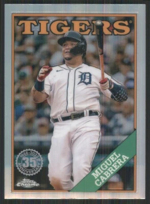 2023 Topps Chrome '88 Topps #88BC-4 Miguel Cabrera Detroit Tigers 461 - Image 1 of 2