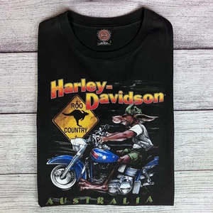 Vintage 1992 Harley Davidson Motorcycles Australia T-shirt size Men's XL - Picture 1 of 10