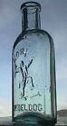 Antique quack med bottle LORD'S OPODELDOC embossed MAN BREAKING CRUTCHES !!!
