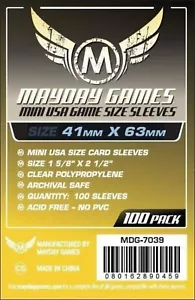 100 Bustine MayDay Games Mini American 41x63 Usa Giochi da Tavolo - Imagen 1 de 1