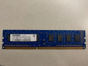 Elpida 1GB 1RX8 PC3-10600U-9-10-A0 RAM - Picture 1 of 3
