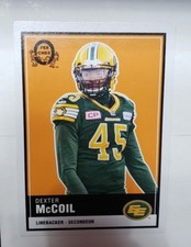2015 Upper Deck CFL O-Pee-Chee #28 Dexter McCoil Blank Back Error