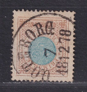 Sweden Scott 27 VF 1872 1rd Bister & Blue Goteborg SOTN Cancel SCV $95 - Picture 1 of 2