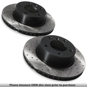 DISCOS DE FRENO DELANTEROS PERFORADOS RANURADOS 292MM BMW SERIE 1 E81 E82 E87 E88 04-11 - Imagen 1 de 9