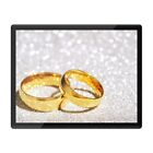 Tischset Mousemat 8x10 - Cool Gold Eheringe Verlobte Frau #8676