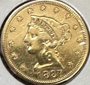1897 Liberty Head Quarter Goldadler - Bild 1 von 4
