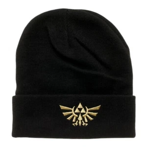 Bioworld The Legend of Zelda Hylian Symbol Cuffed Beanie Toque Knit Hat - Bild 1 von 1
