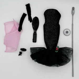 Barbie Doll Dress Formal Cocktail Party Singer Outfit Black Gloves Shoes - Picture 1 of 1