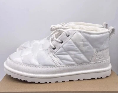 UGG 1136591 Neumel LTA Peace Camo Boot White Poppy Men's Classic Plush Boots  12 - Image 1 of 4