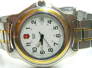 16 Vintage Men Swiss Army Officer Field Military 2 Tone Gold Plated SS Watch lot - Picture 1 of 2