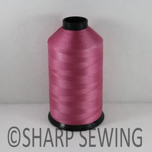 DARK PINK 8OZ N52 2800 YARDS CONE #69 BONDED NYLON THREAD SEW LEATHER CANVAS - Picture 1 of 1