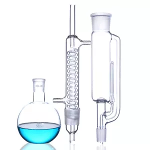 150ml/250ml/500ml Laborglas Soxhlet Extraktor Kondensator und Extraktorkörper - Bild 1 von 2