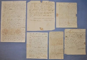 Small Collection of 6 Letters From Reverend Bachelor - Oxford, MA (1816-1828) - Picture 1 of 12