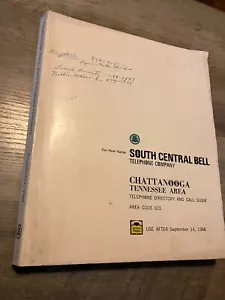 1968 Chattanooga Area South Central Bell Telefonbuch - Bild 1 von 3