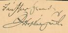 "Statue of Liberty" Francis Hopkinson Smith Hand Signed 2X4 Card  COA