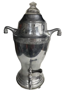 Olla percoladora de café Vulcan tono plata de colección eléctrica sin cable - sin probar - Imagen 1 de 16