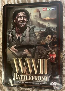 Sealed WWII BATTLEFRONT 5 Disc DVD Set Color Collector Tin Bonus Content Booklet - Picture 1 of 6