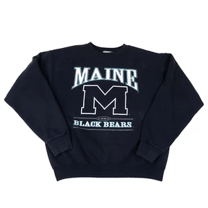 Vintage University Maine Black Bears Crewneck Nutmeg Lee Sweatshirt Size XL USA - Picture 1 of 9