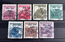 German Lot of 7 stamps, occ. of Czechoslovakia o/print Wir Sind Frei ! MH* 1938