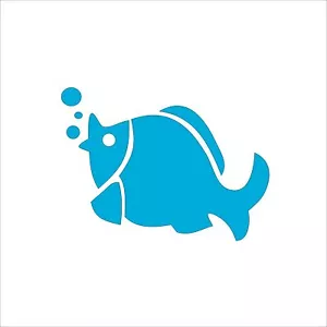 6 bubble Fish Bathroom Shower Tile Wall Window Stickers Decals Transfers diy - Picture 1 of 9