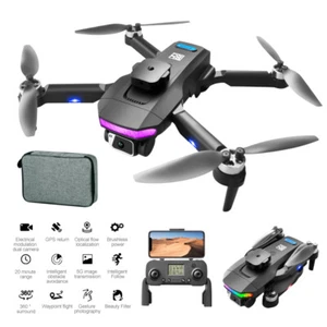 Brushless Drone Obstacle Avoidance 5G 8K GPS HD Dual Camera RC Quadcopter Toys - Picture 1 of 14