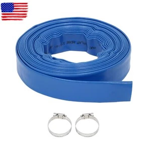 1-1/2"x100FT Blue Backwash Irrigation Discharge Hose For Swimming Pool Drain - Picture 1 of 8