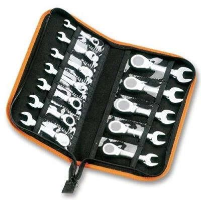 Beta 142C/A12 - Set Chiavi Combinate Corte Diritte a Cricchetto in Astuccio - 12 - Immagine 1 di 4