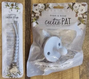 Silicone Cutie Clip Judy + Bulb Stage 1 Nipple Pacifier/Teether Ryan & Rose New - Picture 1 of 5