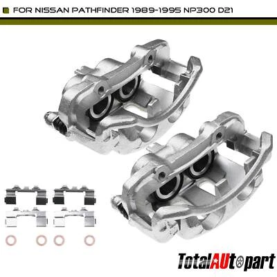 Pinza de freno de disco con soporte para camioneta Nissan D21 NP300 Pathfinder frontal Foto 1 de 4