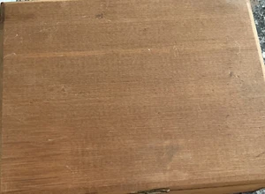 vintage wood cigar box b-h holds 50 - Picture 1 of 4