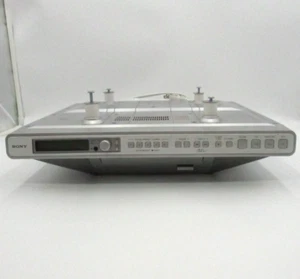 Sony LCD-TV CD Kitchen Clock Radio ICF-CD555TV Working Used - Picture 1 of 10