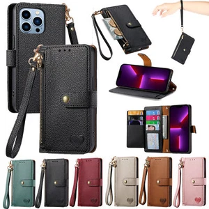 Luxury Flip Love Leather Wallet Cover Case For A23 A24 A30 A22 A33 A13 A34 A32 - Picture 1 of 18