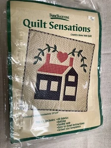 Quilt Sensations by Fabric Traditions Country Home Wall Quilt Kit 19 x 19” - Picture 1 of 3