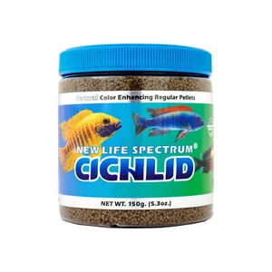 New Life Spectrum Cichlid Regular Sinking Pellets (1-1.5mm) 150g Fish Food - Picture 1 of 1