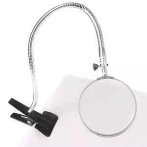 DESKTOP MAGNIFIER Large Heavy Duty Flexible Soldering Craft DIY Clip On Clamp UK - Picture 1 of 4
