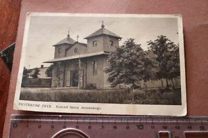 tolle alte Karte - Piotrkow Tryb. Kosciol Serca Jezusowego Łódź Feldpost 1939 - Bild 1 von 2