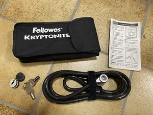 Fellowes Kryptonite 8 MM Schlüsselkabelschloss Notebook Diebstahlsicherung - Bild 1 von 5