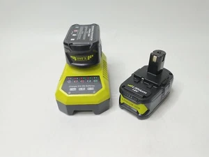 Lot of 2 6.0AH FOR Ryobi 18V Li-Ion Battery + Charger P102 P103 P105 P107 P108 - Picture 1 of 9