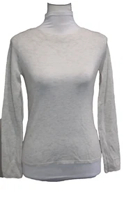Suéter para mujer Vince mezcla de lana y cachemir cuello redondo manga ancha gris jaspeado S - Imagen 1 de 5