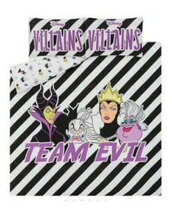 Disney Villians URSULA MALIFICIENT SINGLE DUVET COVER SET cruella little mermaid - Picture 1 of 1