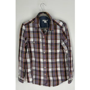 Outerknown Button Front Long Sleeve Blanket Shirt Womens Size XS/S Purple New - Picture 1 of 9