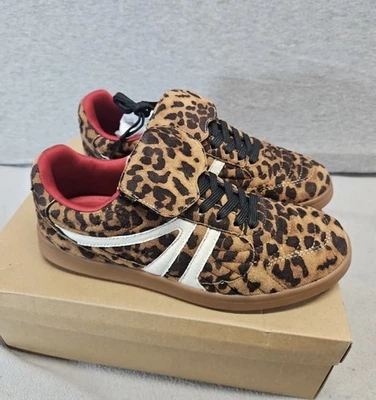 Steve Madden Tenis Estampado Leopardo MADRID RETRO Negro NUEVO EN CAJA Foto 1 de 4